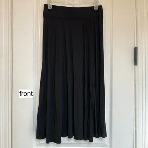 Three Dots Circle Skirt Black Medium